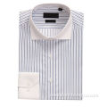 Men's Fashion Long-sleeved Dress Shirt, Striped Pattern